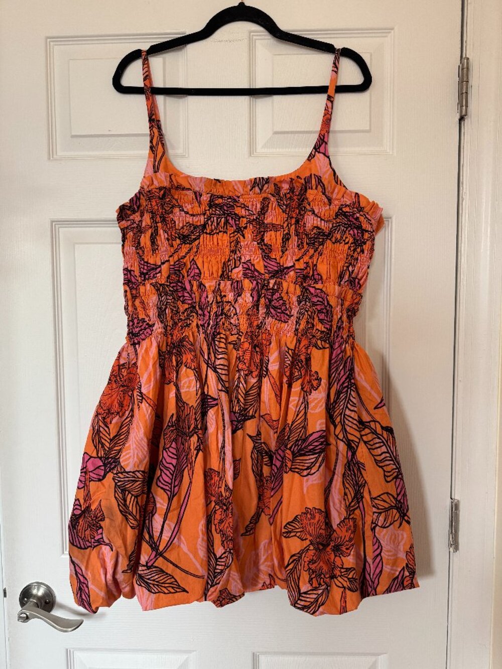 Hutch Sleeveless Smocked Bubble Mini Dress XXL